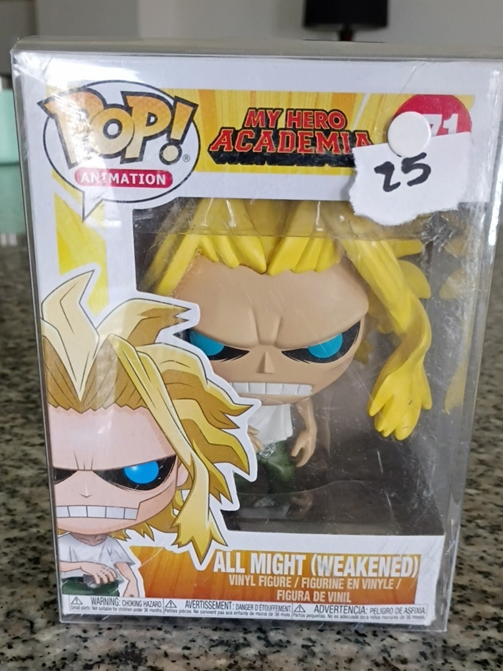 Funko Pop! All Might Weakened - Yellow Hair & Blue Eyes
